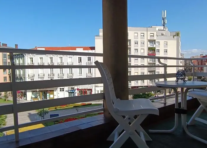 Terraza Centro Ciudad - Parking Vigilado 24h Apartamento Avilés